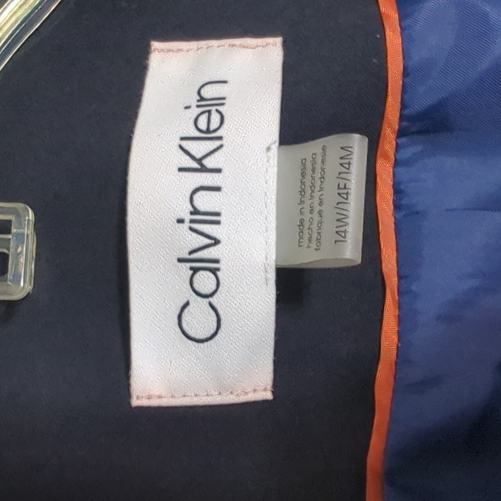 Calvin Klein Women’s Blazer Suit‎ Jacket NWT Plaid Dark Academia Professor 14W - Picture 5 of 16
